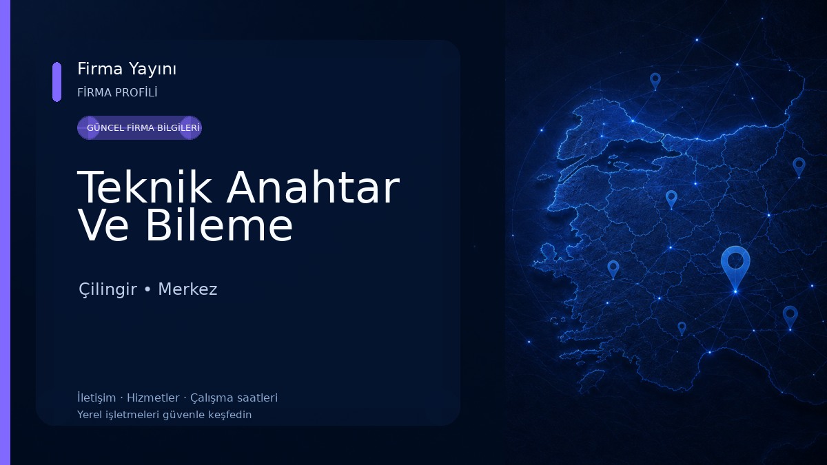 Teknik Anahtar Ve Bileme Çilingir