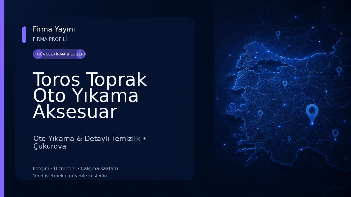 Toros Toprak Oto Yıkama Aksesuar Oto Yıkama & Detaylı Temizlik