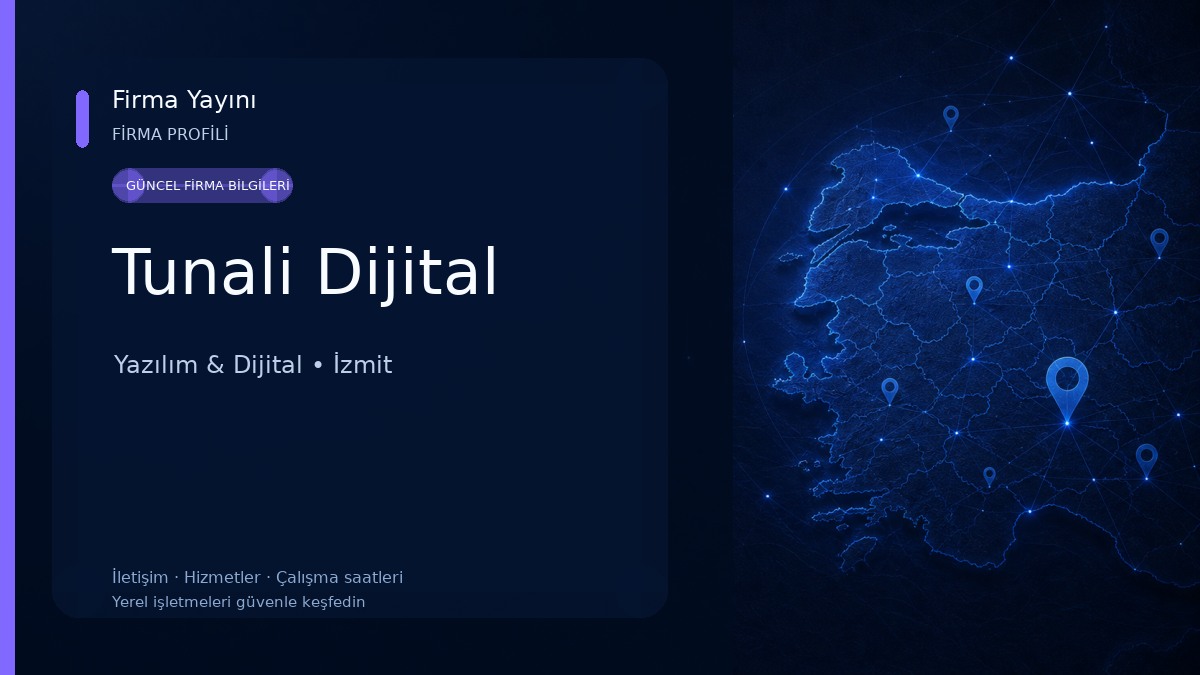 Tunali Dijital Yazılım & Dijital