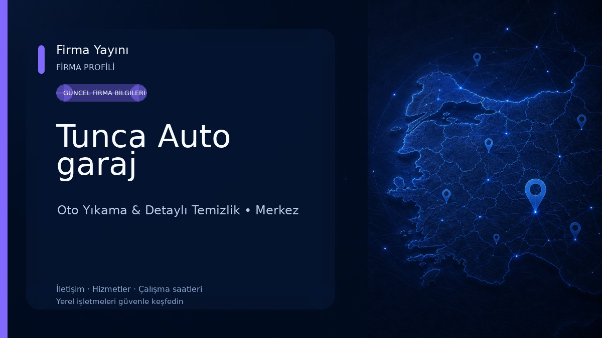 Tunca Auto garaj Oto Yıkama & Detaylı Temizlik