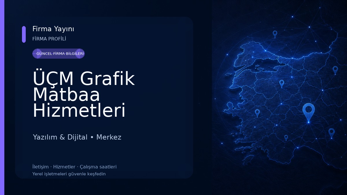 ÜÇM Grafik Matbaa Hizmetleri Yazılım & Dijital