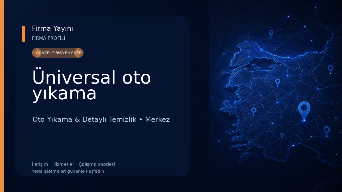 Üniversal oto yıkama Oto Yıkama & Detaylı Temizlik