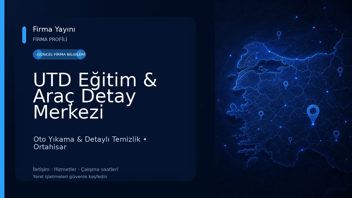 UTD Eğitim & Araç Detay Merkezi 