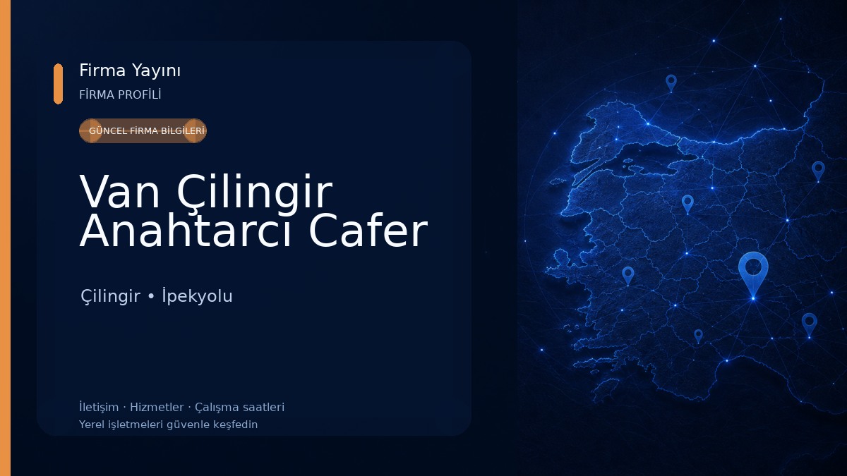 Van Çilingir Anahtarcı Cafer Çilingir