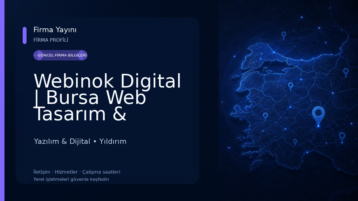Webinok Digital | Bursa Web Tasarım & E-Ticaret Ajansı Yazılım & Dijital