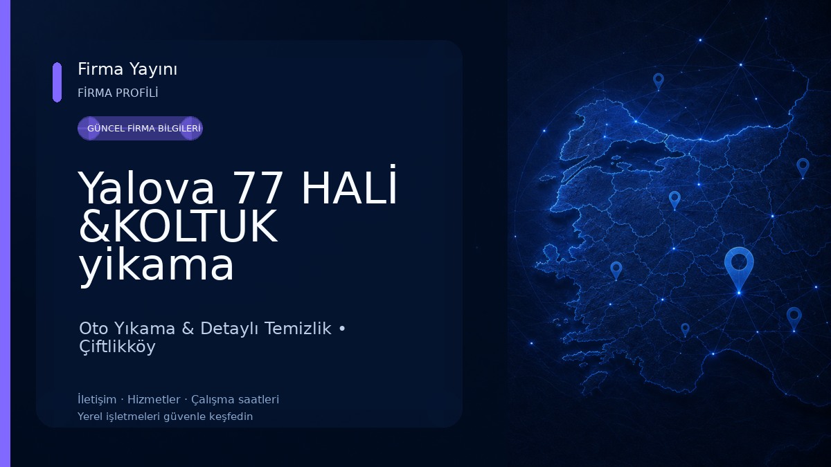 Yalova 77 HALİ &KOLTUK yikama
