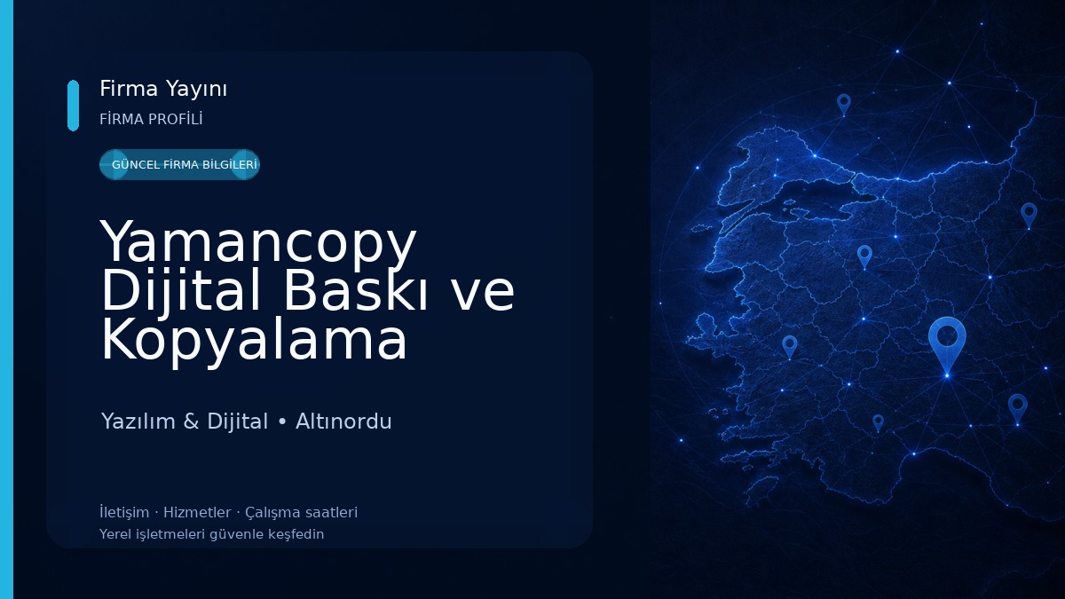 Yamancopy Dijital Baskı ve Kopyalama 