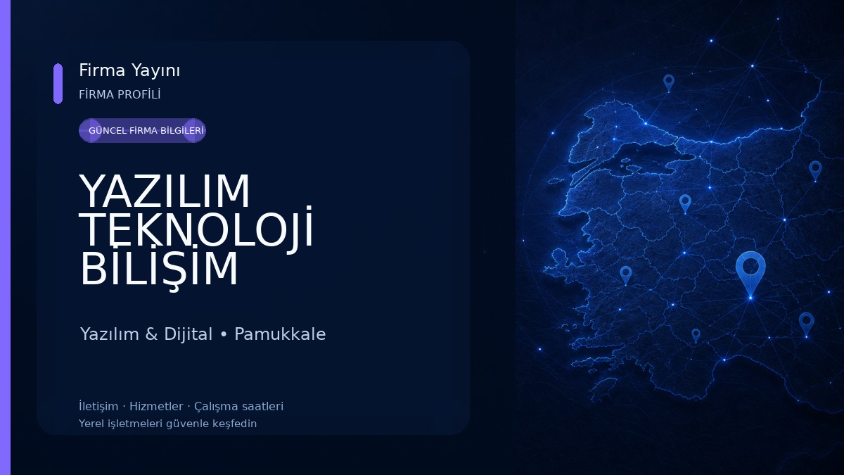YAZILIM TEKNOLOJİ BİLİŞİM HİZMETLERİ LTD ŞTİ 