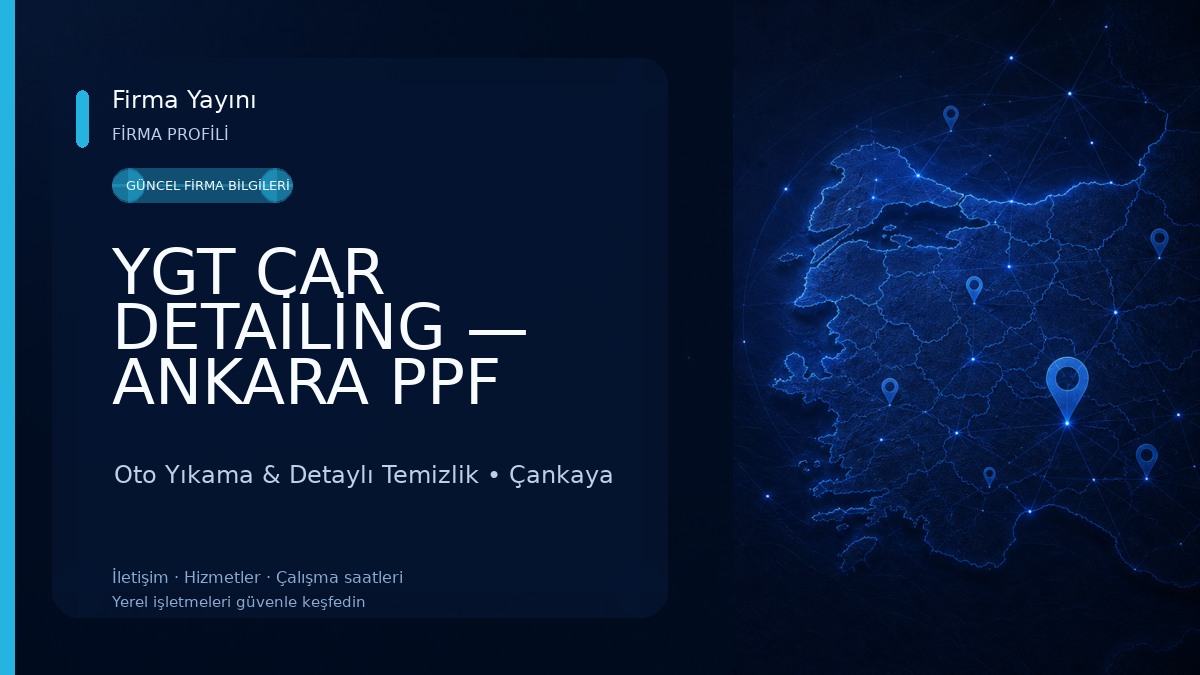 YGT CAR DETAİLİNG — ANKARA PPF Kaplama Uygulama Merkezi