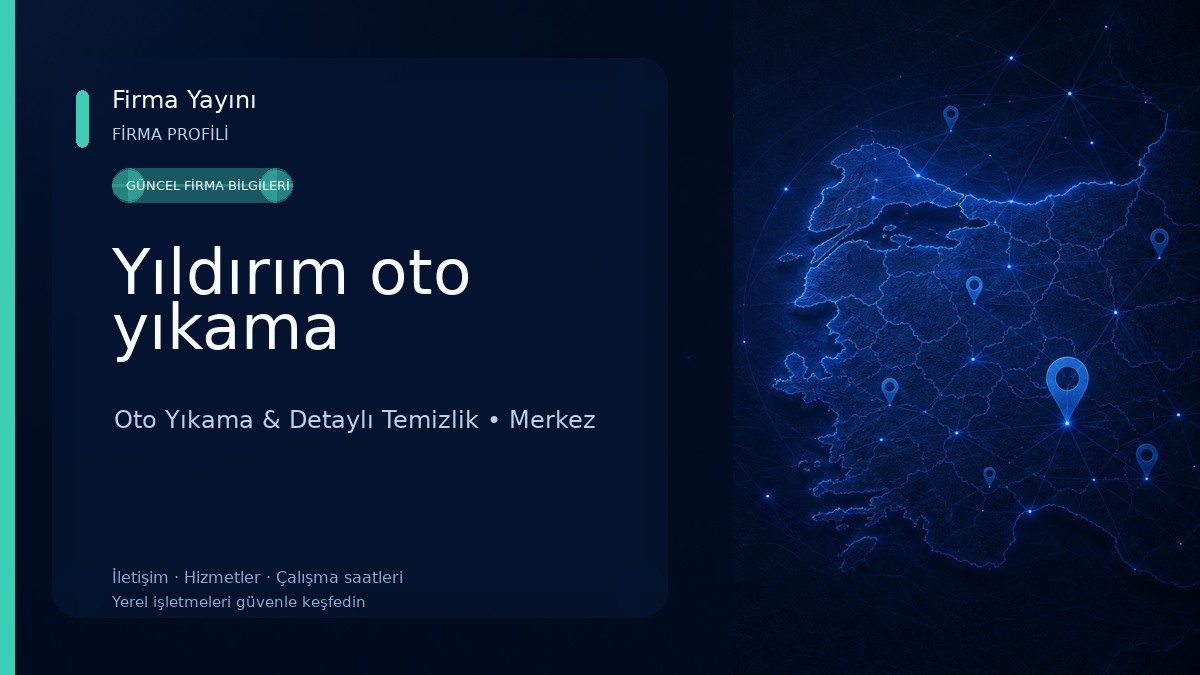 Yıldırım oto yıkama Oto Yıkama & Detaylı Temizlik