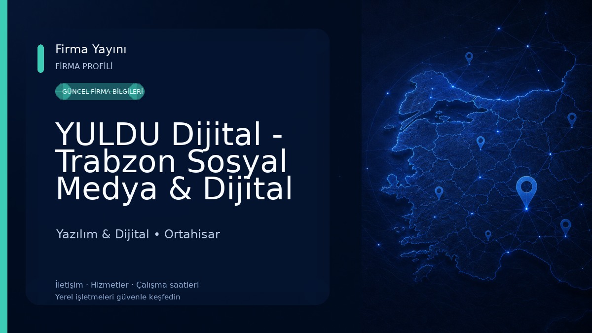 YULDU Dijital - Trabzon Sosyal Medya & Dijital Pazarlama Ajansı Yazılım & Dijital
