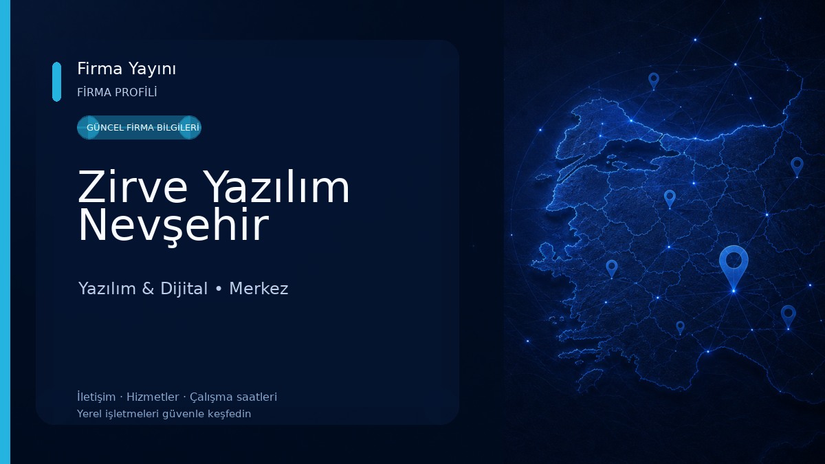 Zirve Yazılım Nevşehir Yazılım & Dijital