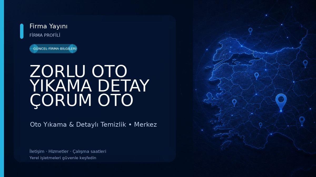 ZORLU OTO YIKAMA DETAY ÇORUM OTO YIKAMA